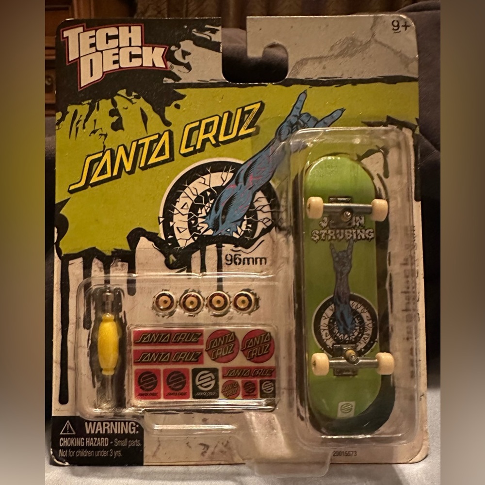 NOS Rare Tech Deck Santa Cruz Skateboards Justin Strubing Unopened